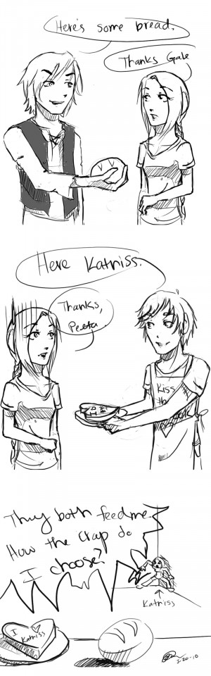 The Hunger Games The real reason Katniss can't choose between Peeta ...