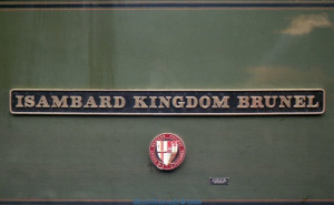ISAMBARD KINGDOM BRUNEL' nameplate and GWR badge on the 'A' side of ...