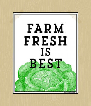 Farm Fresh is Best Quote Digital Print Farmers Market Print Printable ...