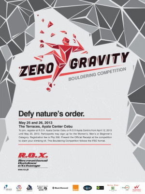 May 25-26, 2013, R.O.X. Zero Gravity Cebu Bouldering Competition 2013 ...