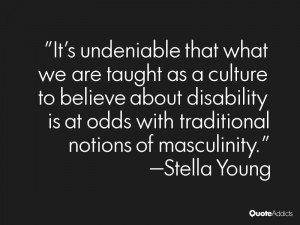 It's undeniable that what we are taught as a culture to believe about ...