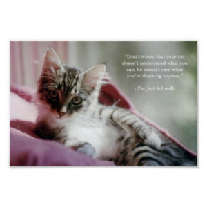 Funny Cat Quotes Posters & Prints