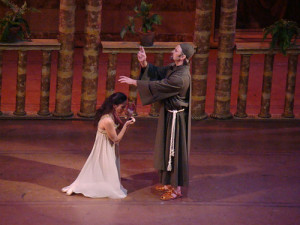Romeo and Juliet Ballet Friar Lawrence with Juliet