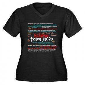 Eclipse Team Jacob Quotes Womens Plus Size T-Shirt | Gifts For A Geek ...