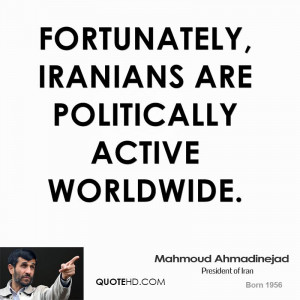 Fortunately, Iranians are politically active worldwide.