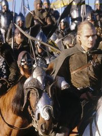 The horses are restless, and the men are quiet.