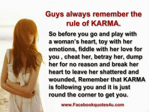 ... bad karma karma with me i ll let karma do its karma quotes for her