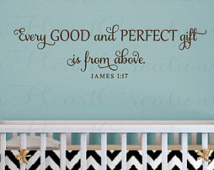 Wall Decal Baby Nursery Quote Christian Scripture Bible Verse