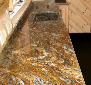 Kitchens with Magma Gold Granite