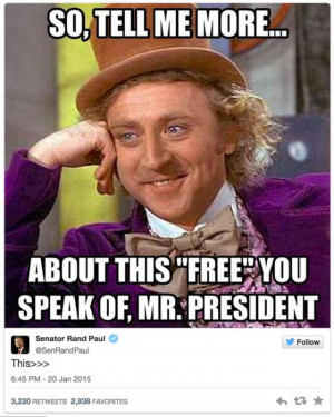 Rand Paul Tweets Willy Wonka Meme