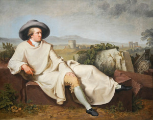 Goethe in the Roman Campagna, Johann Heinrich Tischbein, 1787, oil on ...