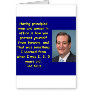Ted Cruz quote Greeting Card