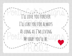 ill love you forever book quotes