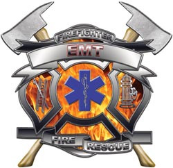 EMT Firefighter Fire Rescue Decal