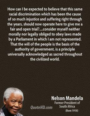 ... this same racial discrimination which has been the cause of so much