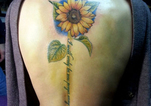Sunflower & Quote