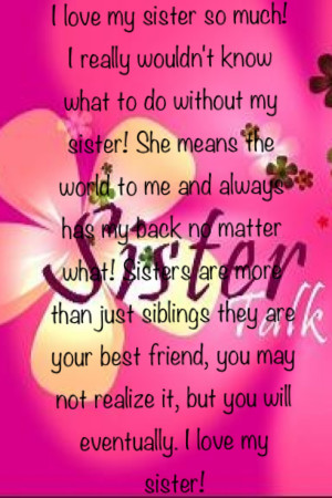 Amazing Sister Quotes