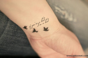 Tatuajes de pájaros con frases