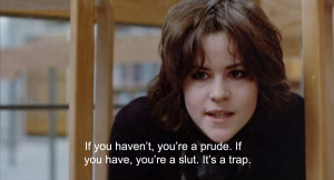 Even goth 1985 Ally Sheedy knew the score