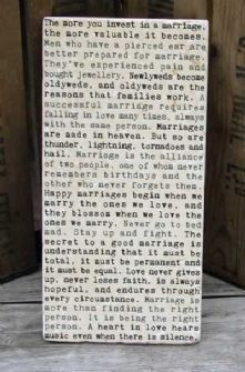 The secret to a good marriage is understanding that it must be total ...