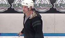 Watch Gronk Play Dodgeball on Ice at ECHL Hockey Game (Video)