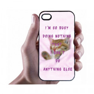 ... » Get Busy Quotes iPhone 4/4s Case - Hard Plastic Cell Phone Case