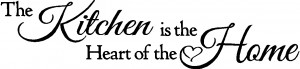 Heart of the Home Kitchen Wall Quote