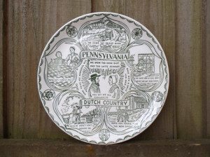 Pennsylvania Dutch Country Amish Sayings Collectible Vintage Plate