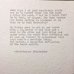 Christopher Poindexter poetry