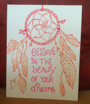 Dreams Canvas Quote by ColorMyThoughts on Etsy, $25.00