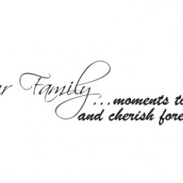 Our Family Wall Sticker Quote