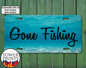 Gone Fishing Quote Water Ocean Fish Pole Bass Trout Cool Accessory For ...