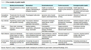 Five Models of Public Health (Click for larger view)