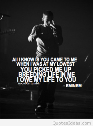 When you meet Eminem, that day I’ll wait until death….Eminem is ...