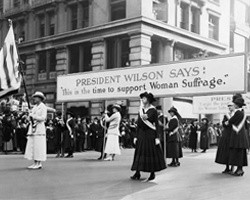 Woodrow Wilson and the Women's Suffrage Movement: A Reflection