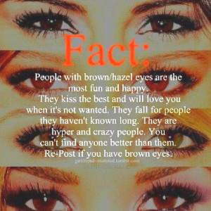 repost if you have brown eyes :)