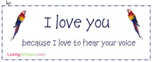 Love You Because Hear Your...