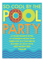 Pool Party Birthday Invitations