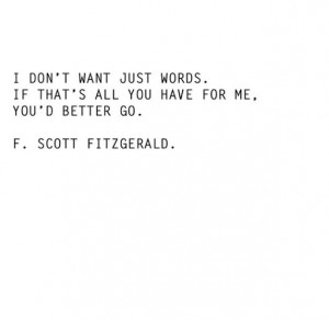 go if that's all you have | fitzgerald