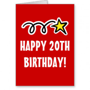 Happy 20th Birthday T-Shirts, Happy 20th Birthday Gifts, Art, Posters ...