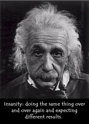 Einstein’s quote over anders denken