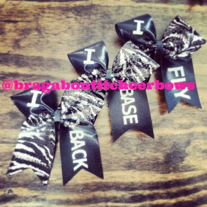 ifly iback ibase stunt group cheer bow on Etsy, $14.00