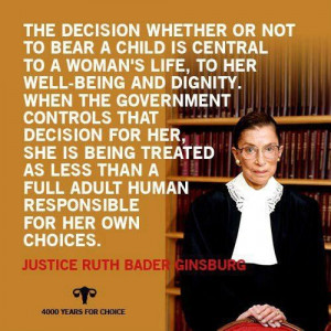 ... human responsible for her own choices.