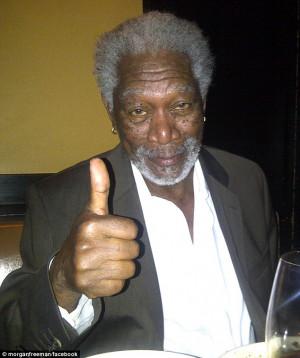 up: Morgan Freeman took to his Facebook page to jokingly explain his ...