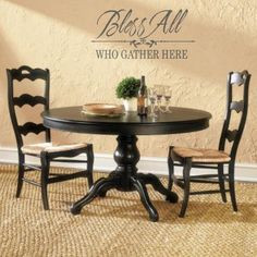 Perfect quote for the dining room, or anywhere else friends and family ...
