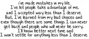 ... in life, that seems to be the worst, always turn out for the best