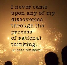 Albert Einstein on the process of rational thinking ... More