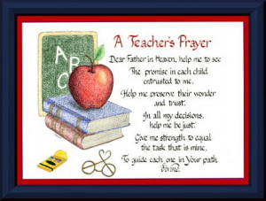 Teacher's Prayer (teacher gift)