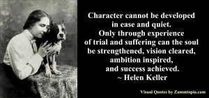 Helen Keller on Character
