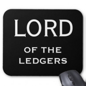 CFO FD Funny Nickname - Lord of the Ledgers Mousepad